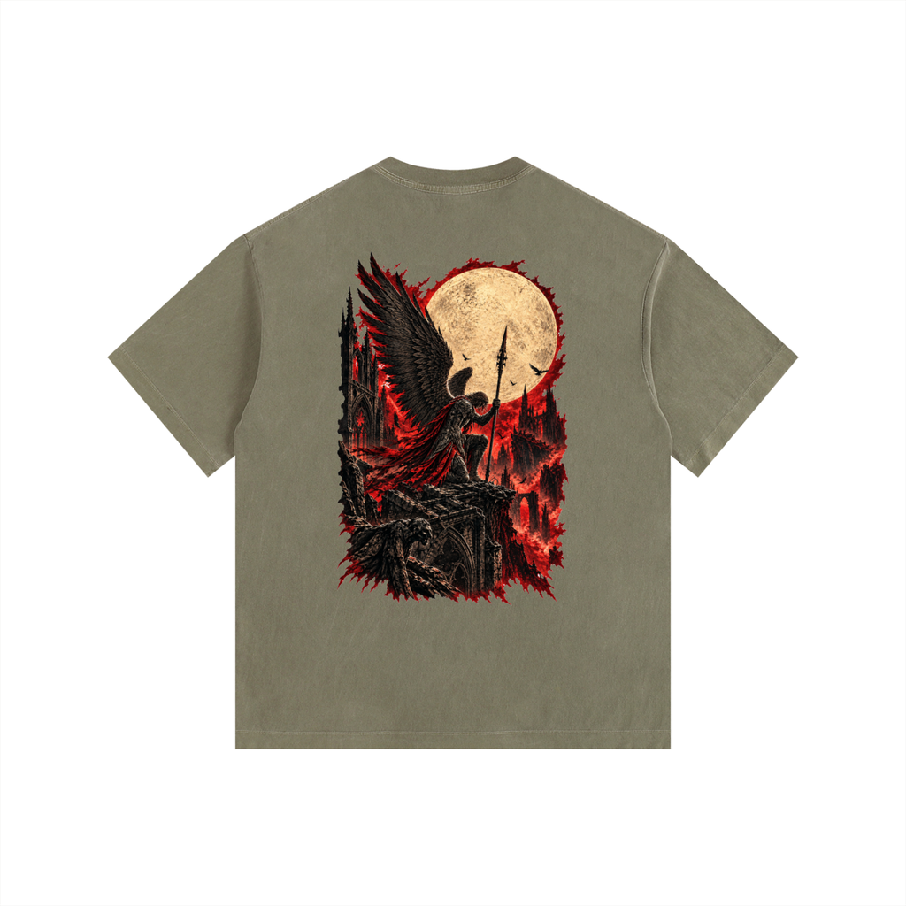 Vintage Washed Oversized Cotton T-Shirt: Servant