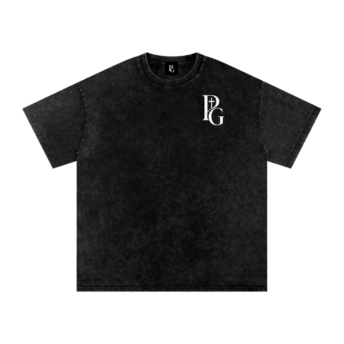 Snow Washed Oversized Cotton T-Shirt: PAPOPT