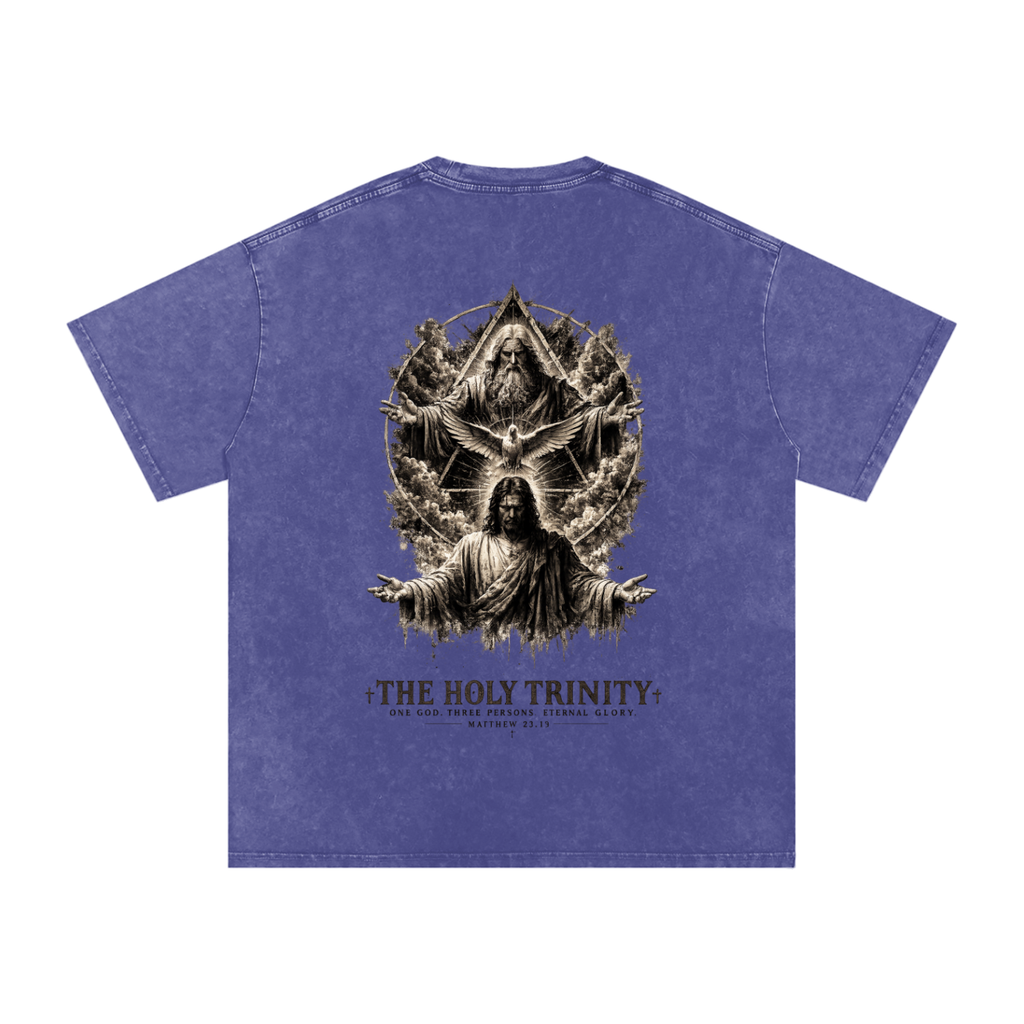 Snow Washed Oversized Cotton T-Shirt: The Holy Trinity