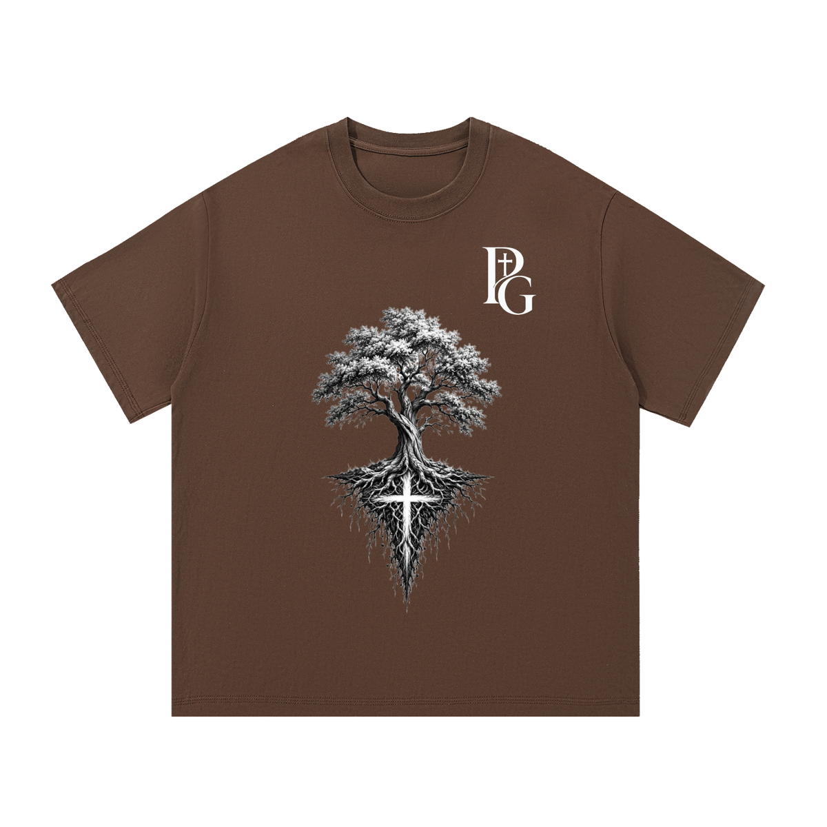 Essential Cotton T-Shirt: Deep Rooted Faith
