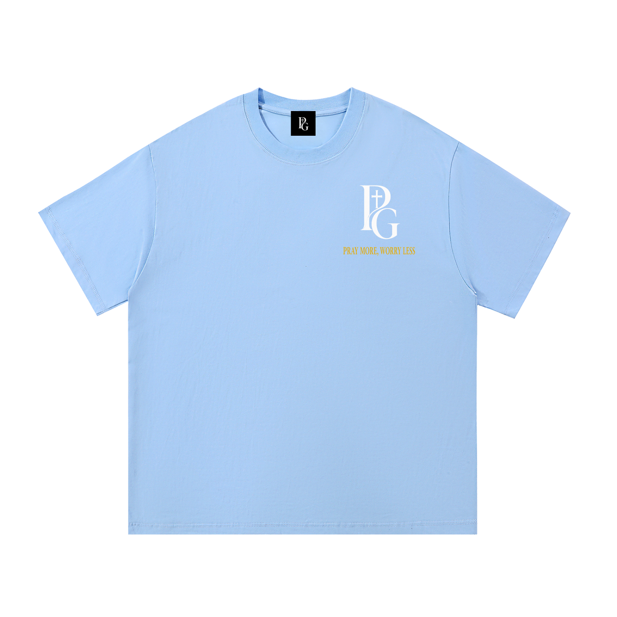 Essential Cotton T-Shirt: Pray More, Worry Less