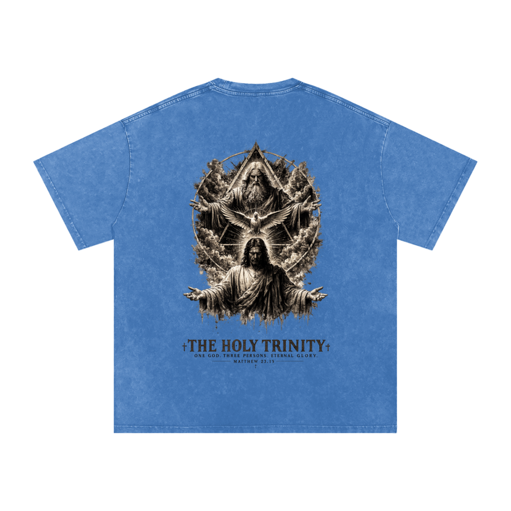 Snow Washed Oversized Cotton T-Shirt: The Holy Trinity