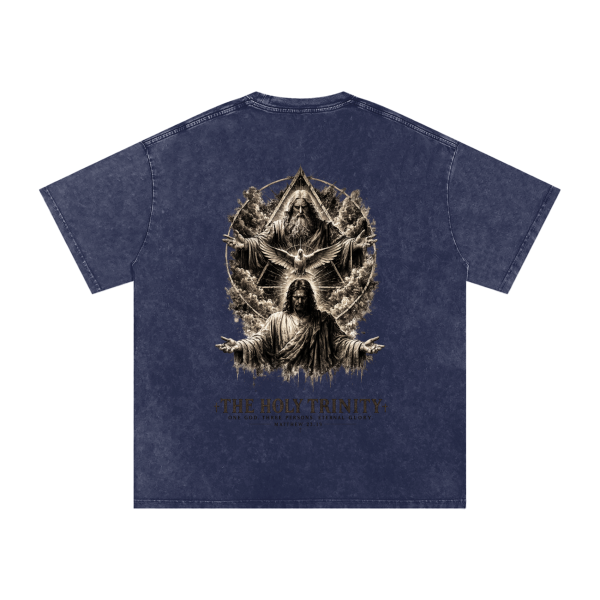 Snow Washed Oversized Cotton T-Shirt: The Holy Trinity