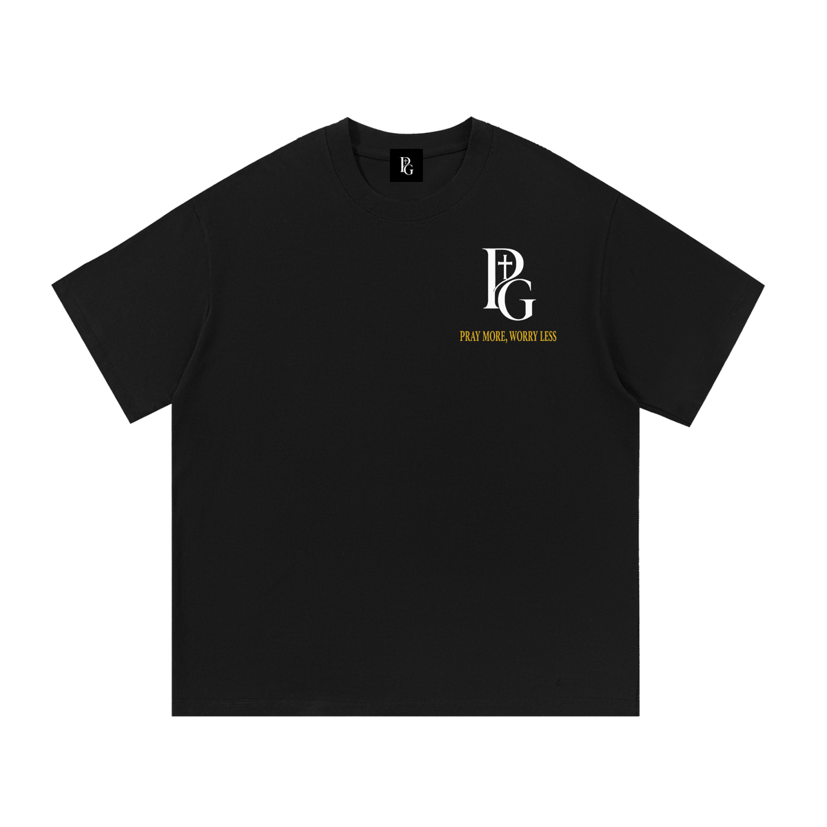 Essential Cotton T-Shirt: Pray More, Worry Less