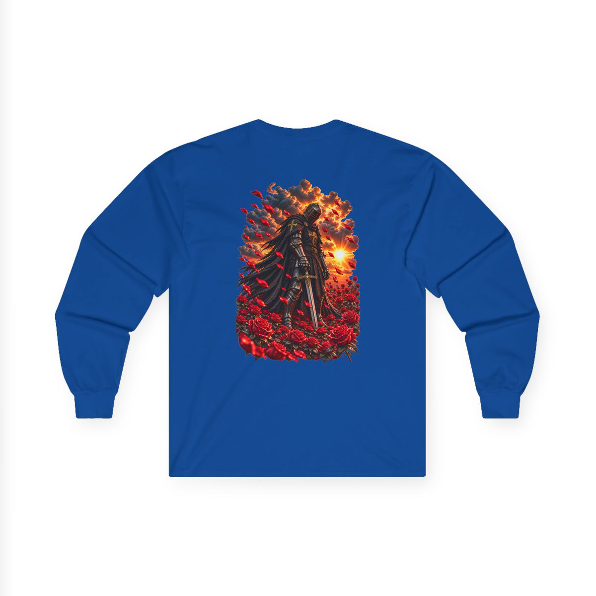 Unisex Ultra Cotton Long Sleeve Tee: Rose Field