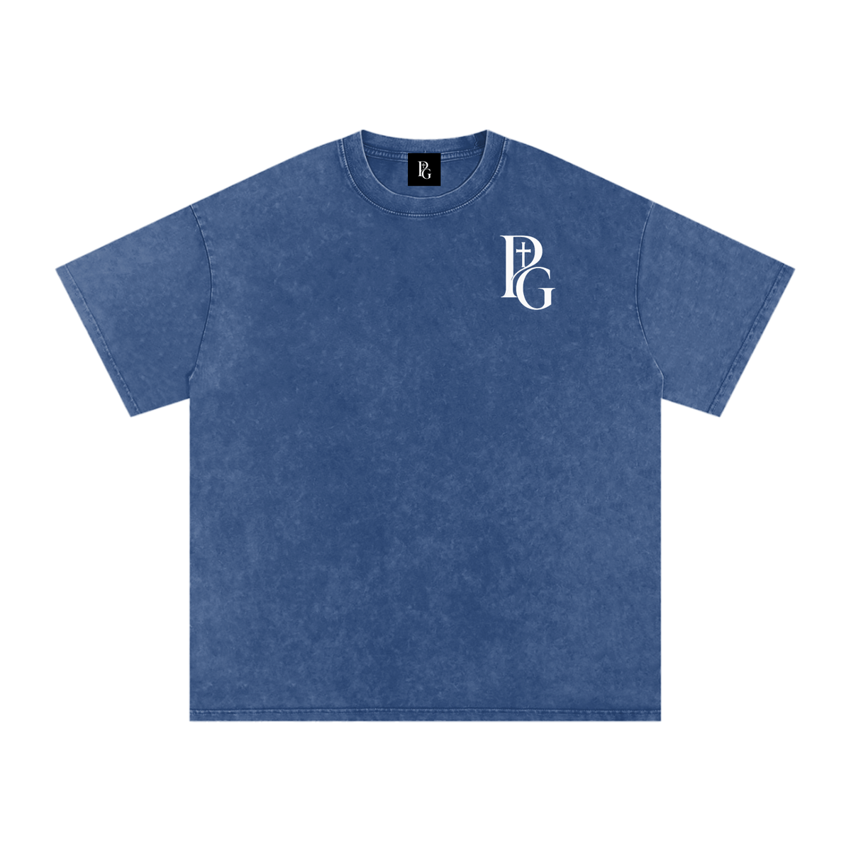 Snow Washed Oversized Cotton T-Shirt: PAPOPT
