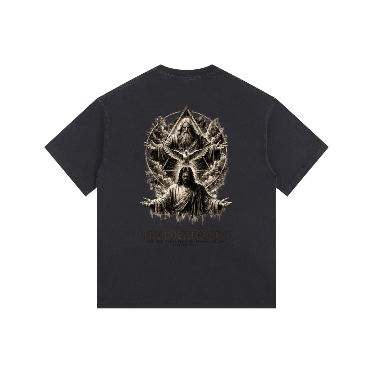 Vintage Washed Oversized Cotton T-Shirt: The Holy Trinity
