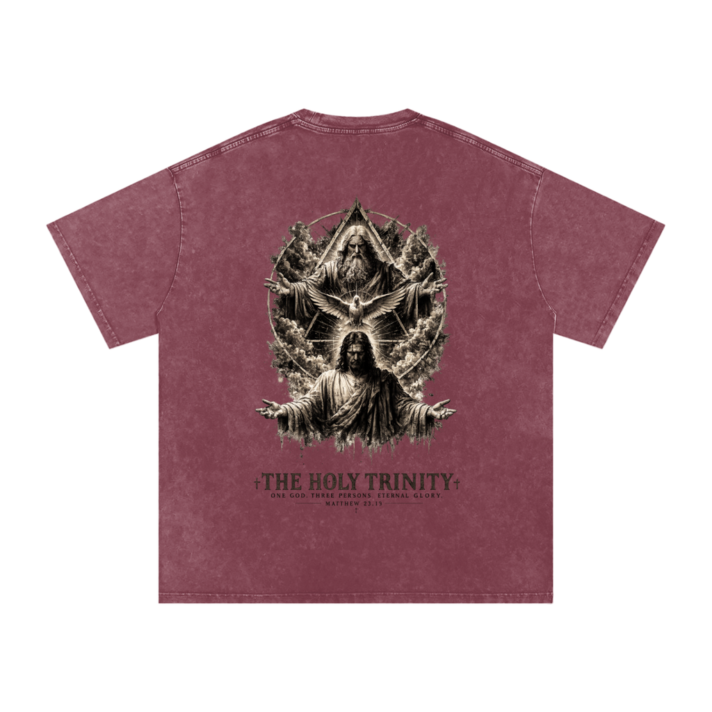 Snow Washed Oversized Cotton T-Shirt: The Holy Trinity