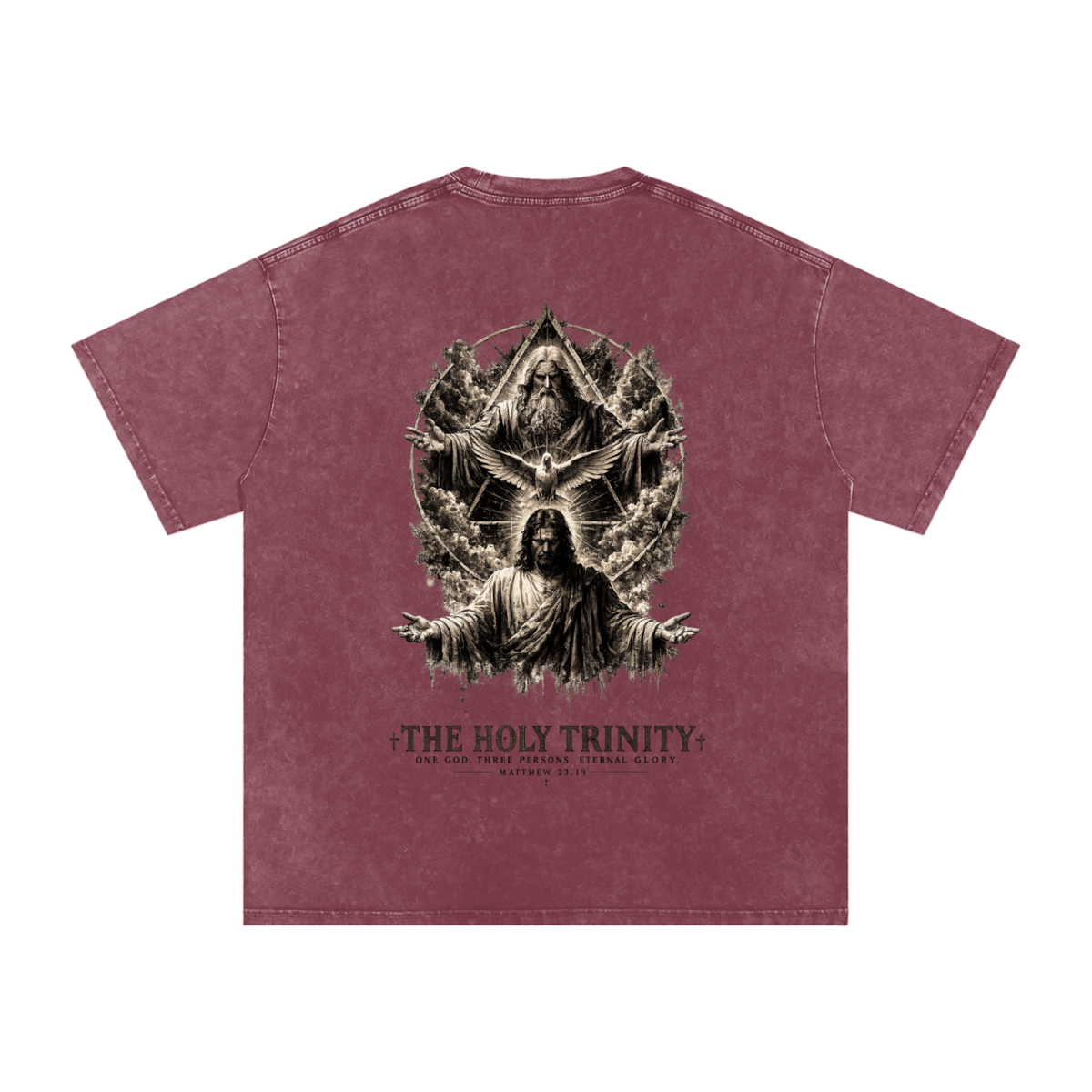 Snow Washed Oversized Cotton T-Shirt: The Holy Trinity