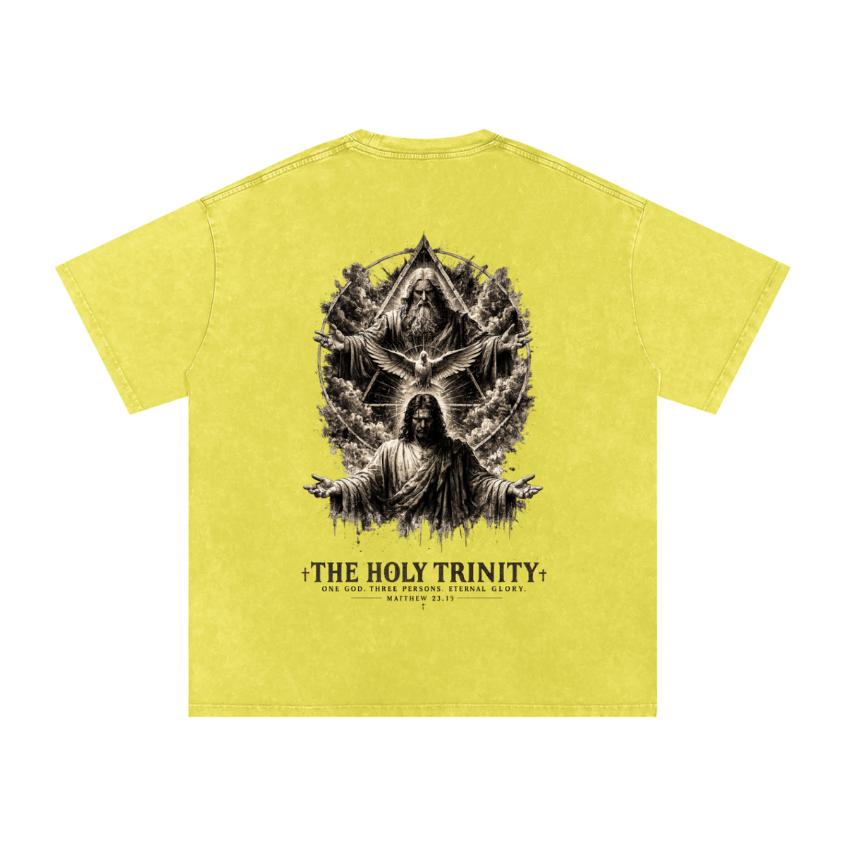 Snow Washed Oversized Cotton T-Shirt: The Holy Trinity