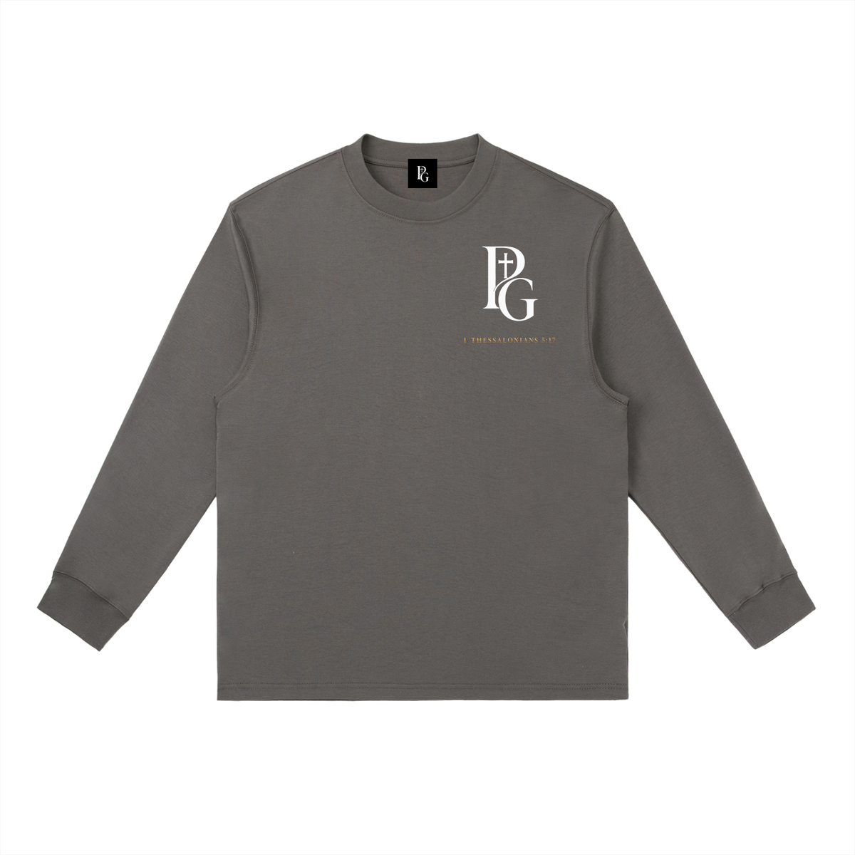 Essential Crewneck Long-Sleeve T-Shirt: 1 Thessalonians 5:17