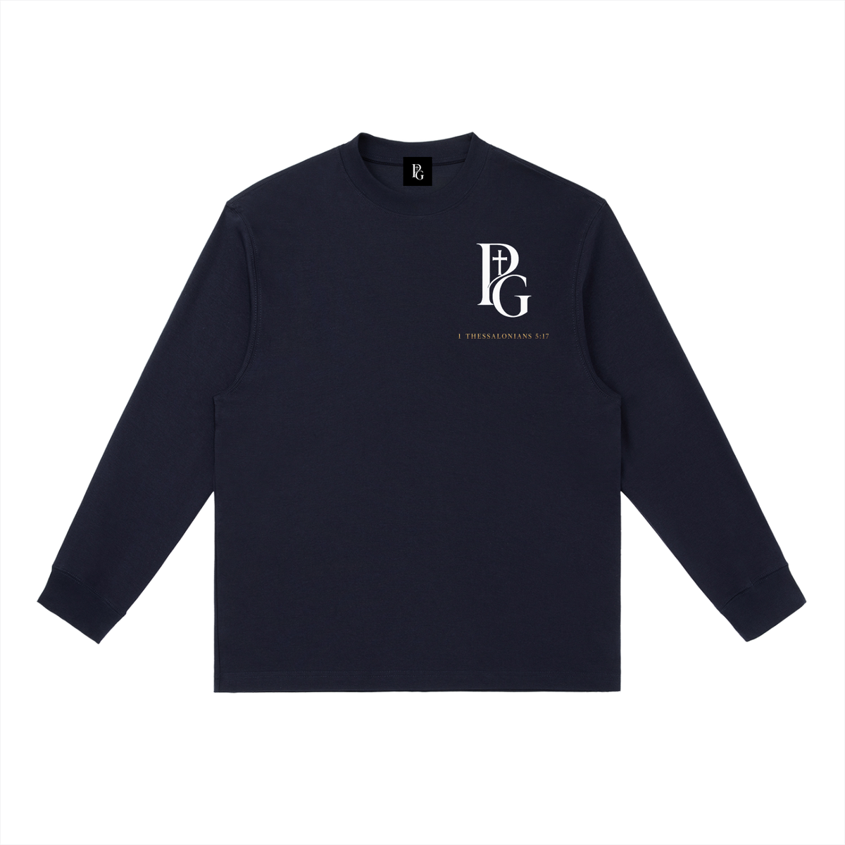 Essential Crewneck Long-Sleeve T-Shirt: 1 Thessalonians 5:17