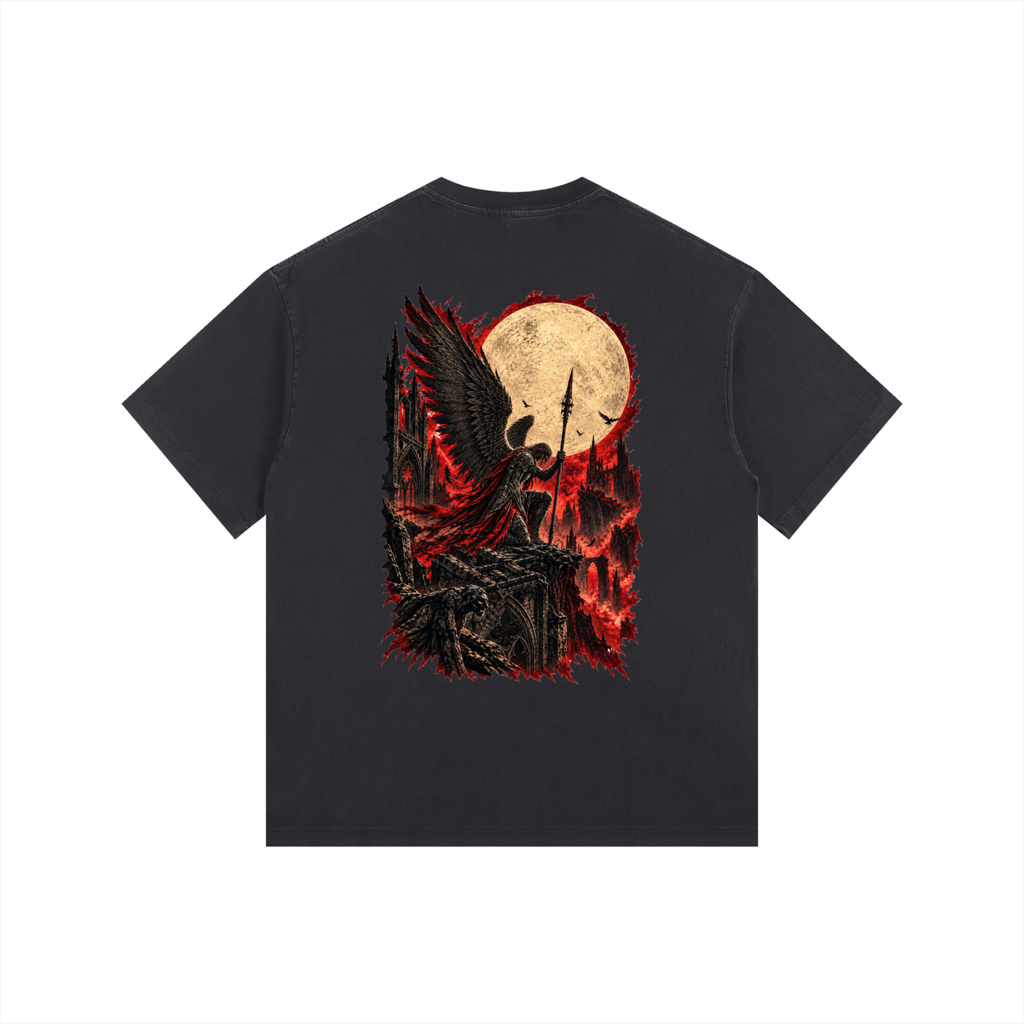 Vintage Washed Oversized Cotton T-Shirt: Servant