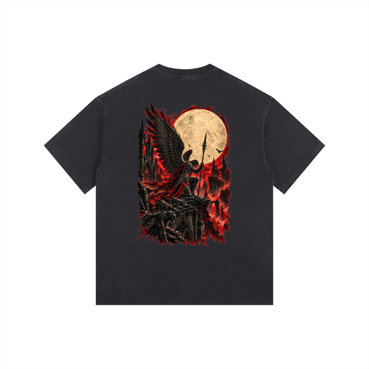 Vintage Washed Oversized Cotton T-Shirt: Servant