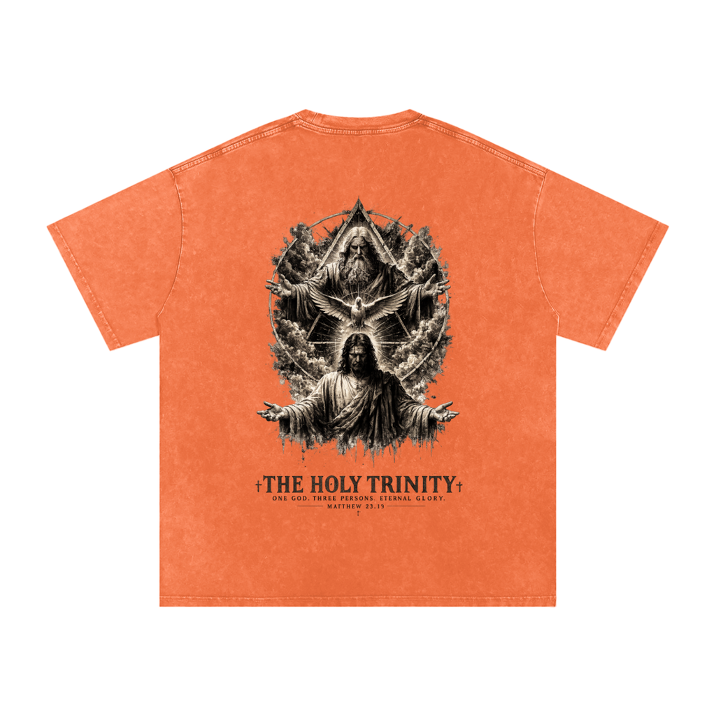 Snow Washed Oversized Cotton T-Shirt: The Holy Trinity