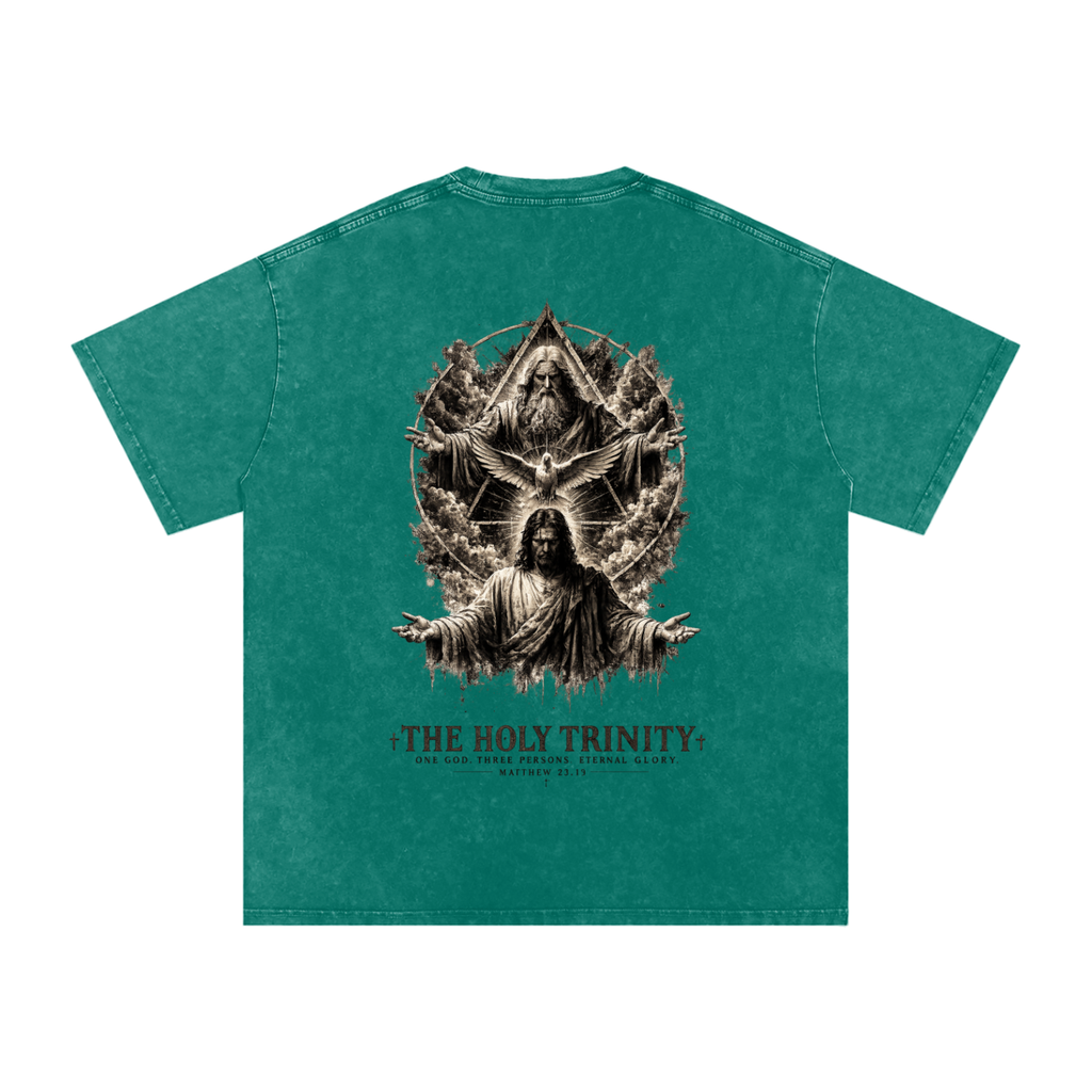 Snow Washed Oversized Cotton T-Shirt: The Holy Trinity