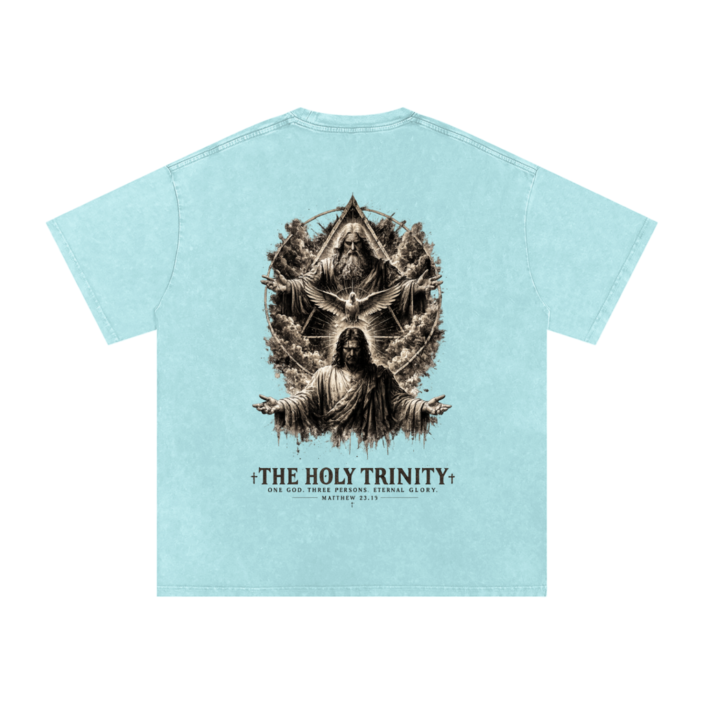 Snow Washed Oversized Cotton T-Shirt: The Holy Trinity