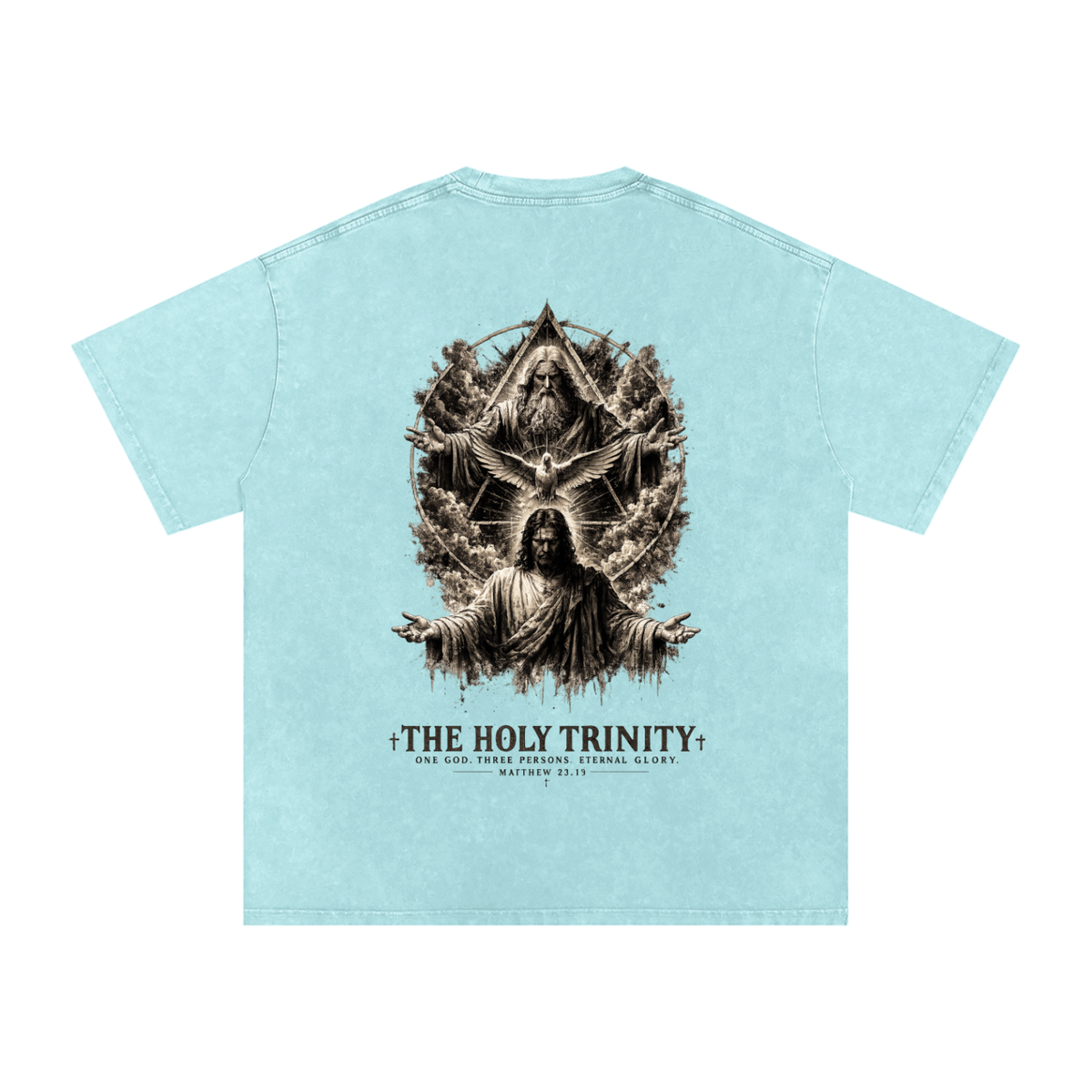 Snow Washed Oversized Cotton T-Shirt: The Holy Trinity
