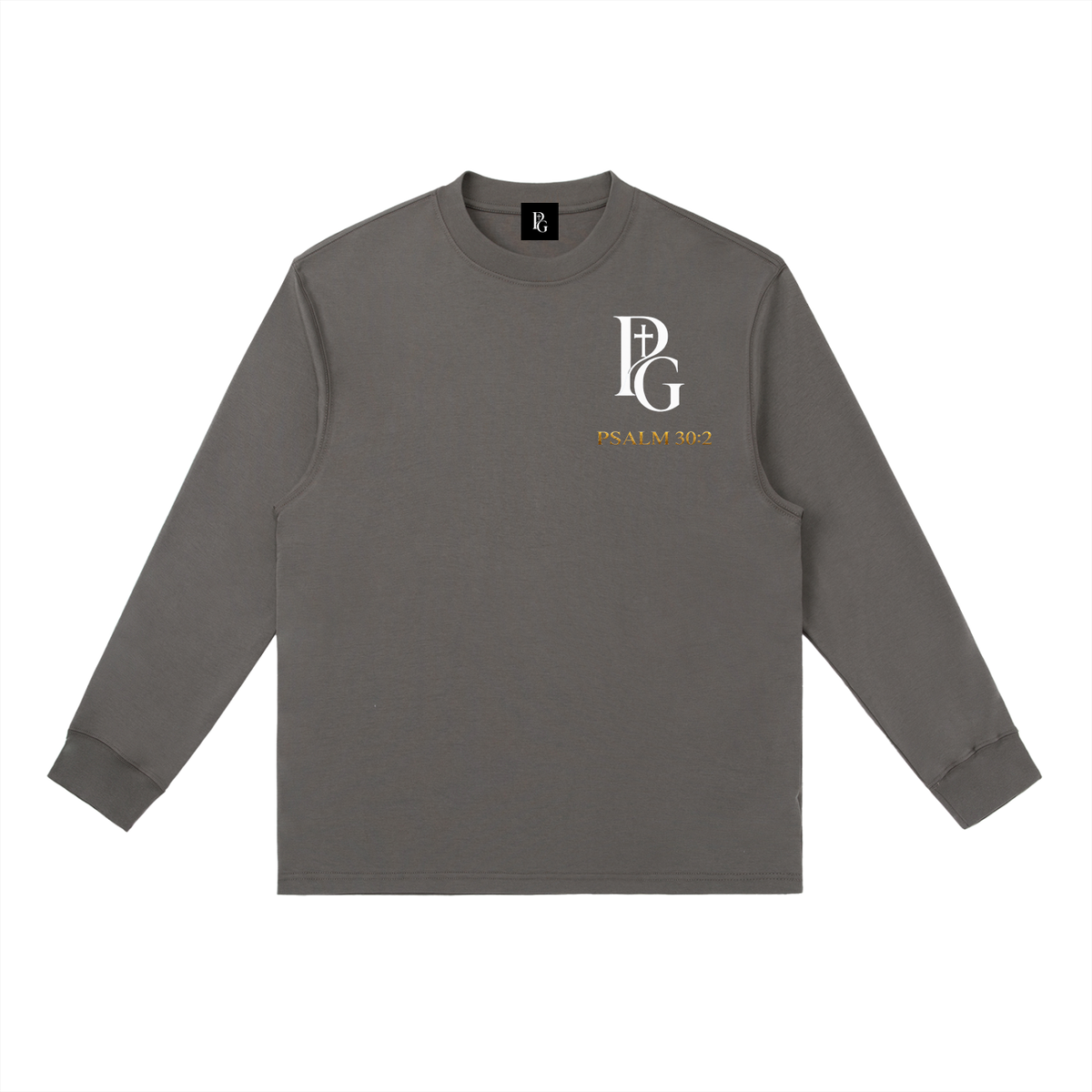 Essential Crewneck Long-Sleeve T-Shirt: Psalm 30:2