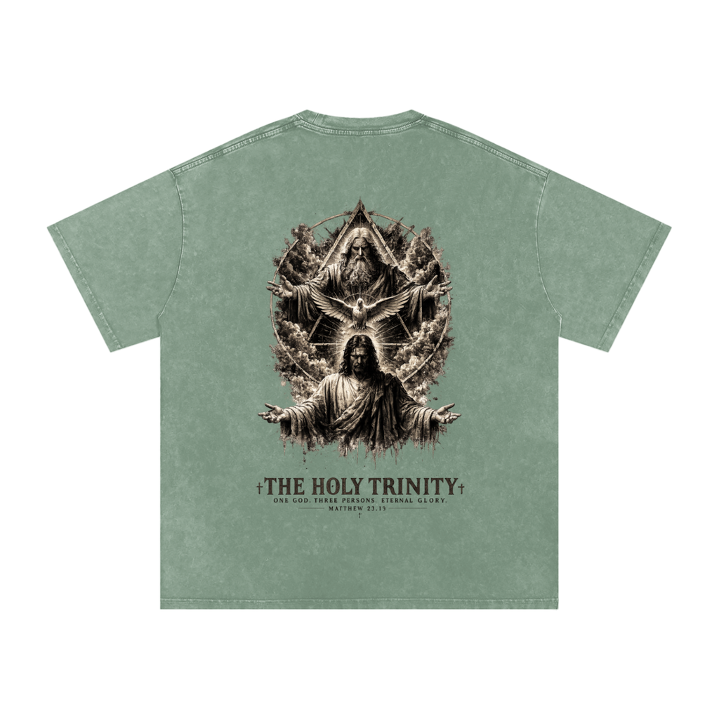 Snow Washed Oversized Cotton T-Shirt: The Holy Trinity