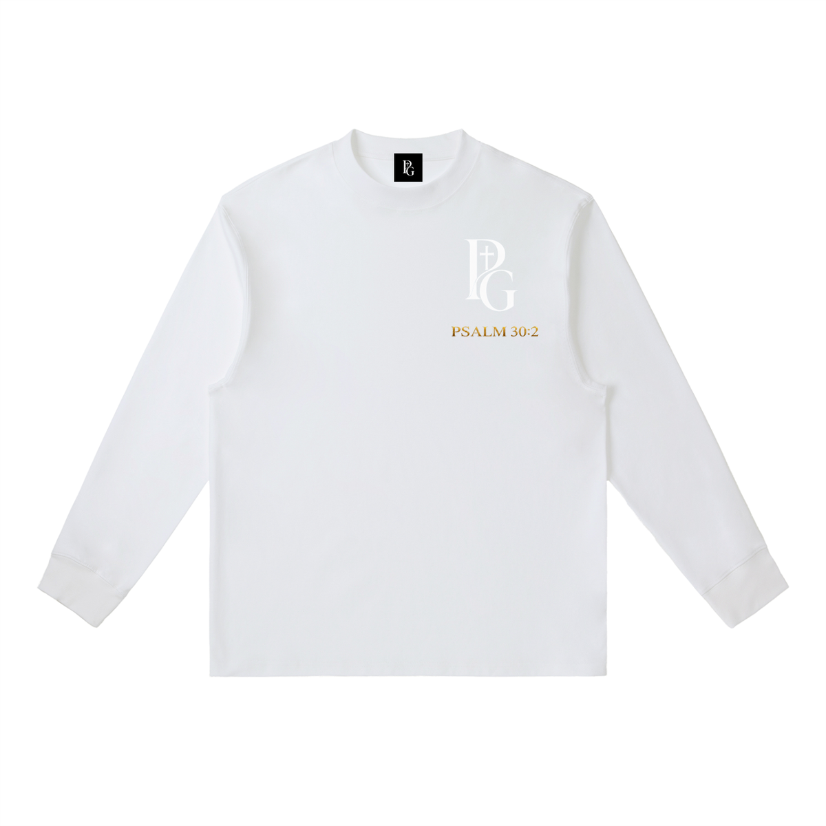 Essential Crewneck Long-Sleeve T-Shirt: Psalm 30:2