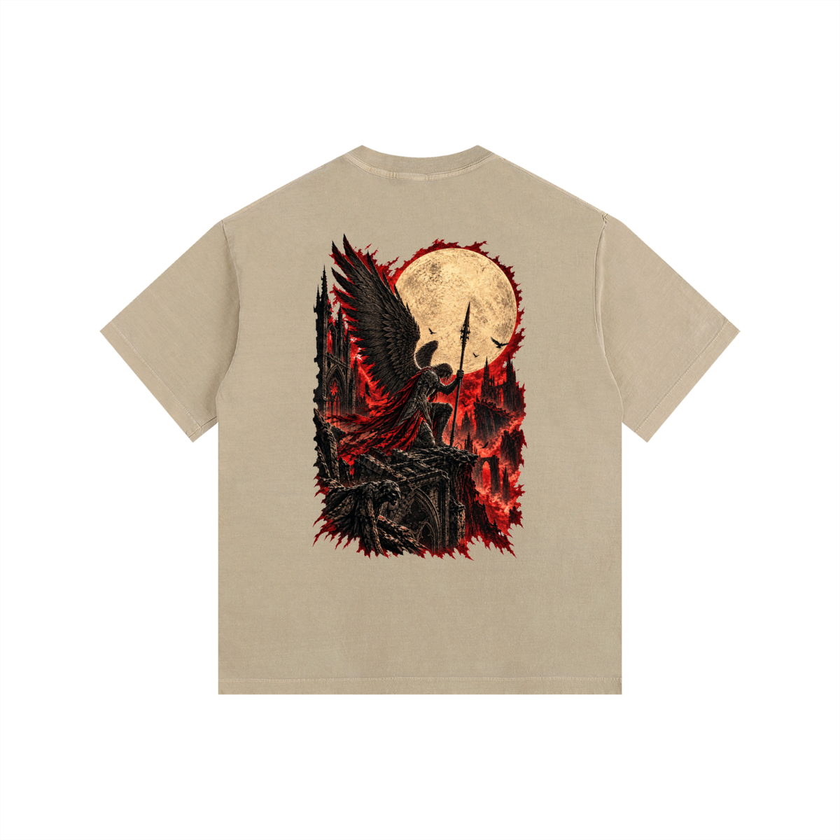 Vintage Washed Oversized Cotton T-Shirt: Servant