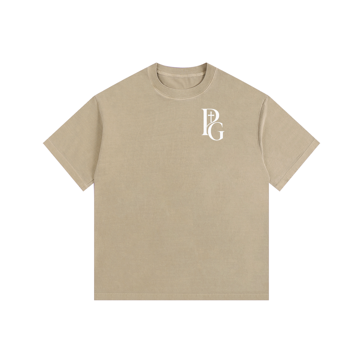 Vintage Washed Oversized Cotton T-Shirt: Archangel Michael