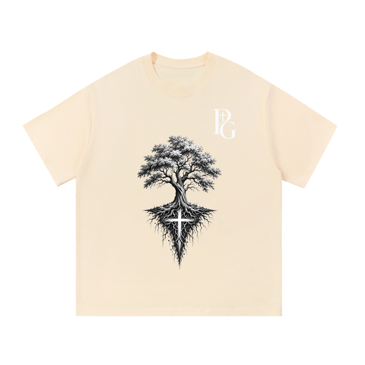 Essential Cotton T-Shirt: Deep Rooted Faith