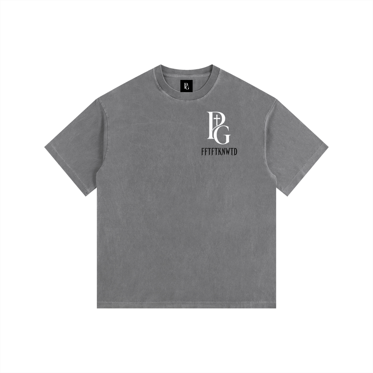 Vintage Washed Oversized Cotton T-Shirt: FFTFTKNWTD