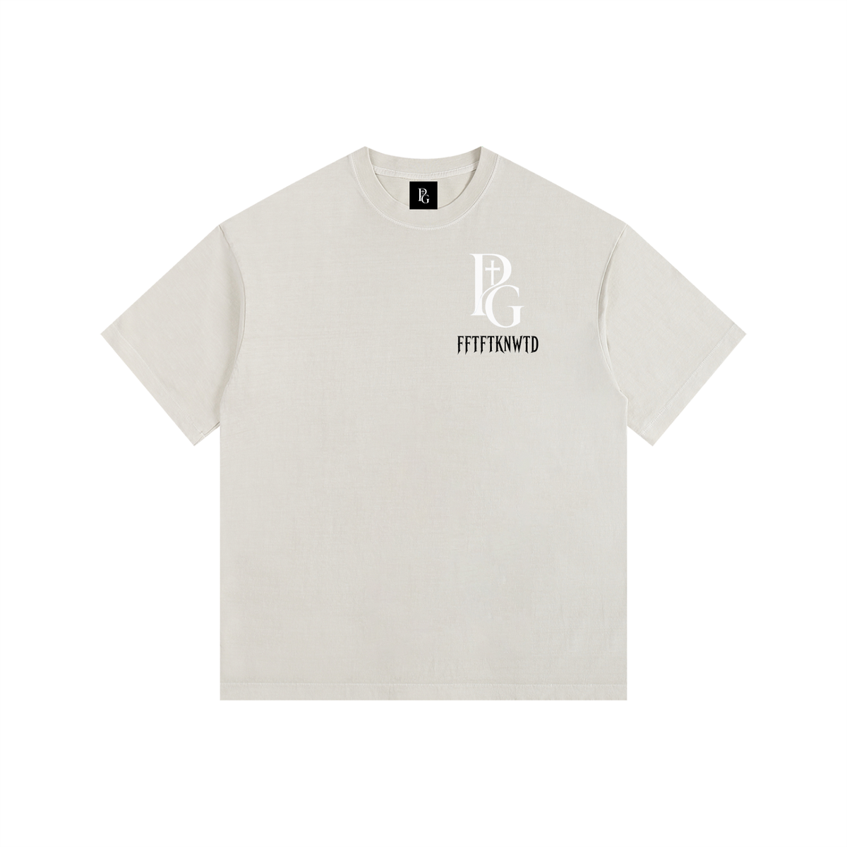 Vintage Washed Oversized Cotton T-Shirt: FFTFTKNWTD