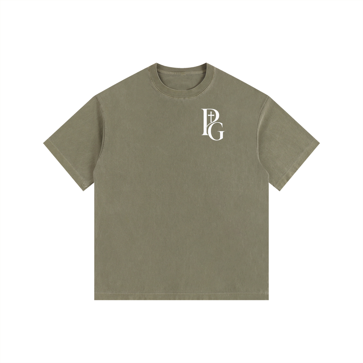 Vintage Washed Oversized Cotton T-Shirt: Archangel Michael