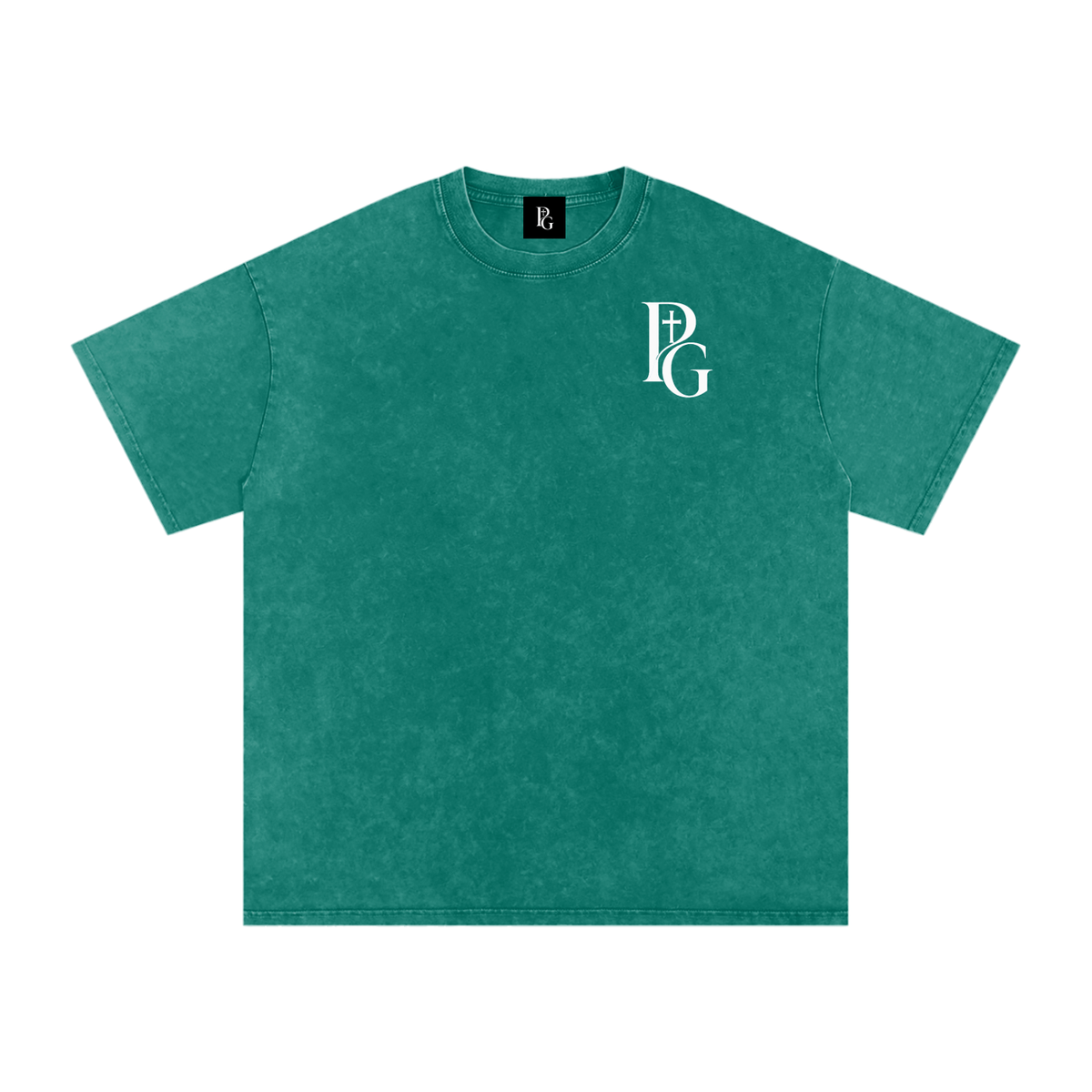 Snow Washed Oversized Cotton T-Shirt: PAPOPT