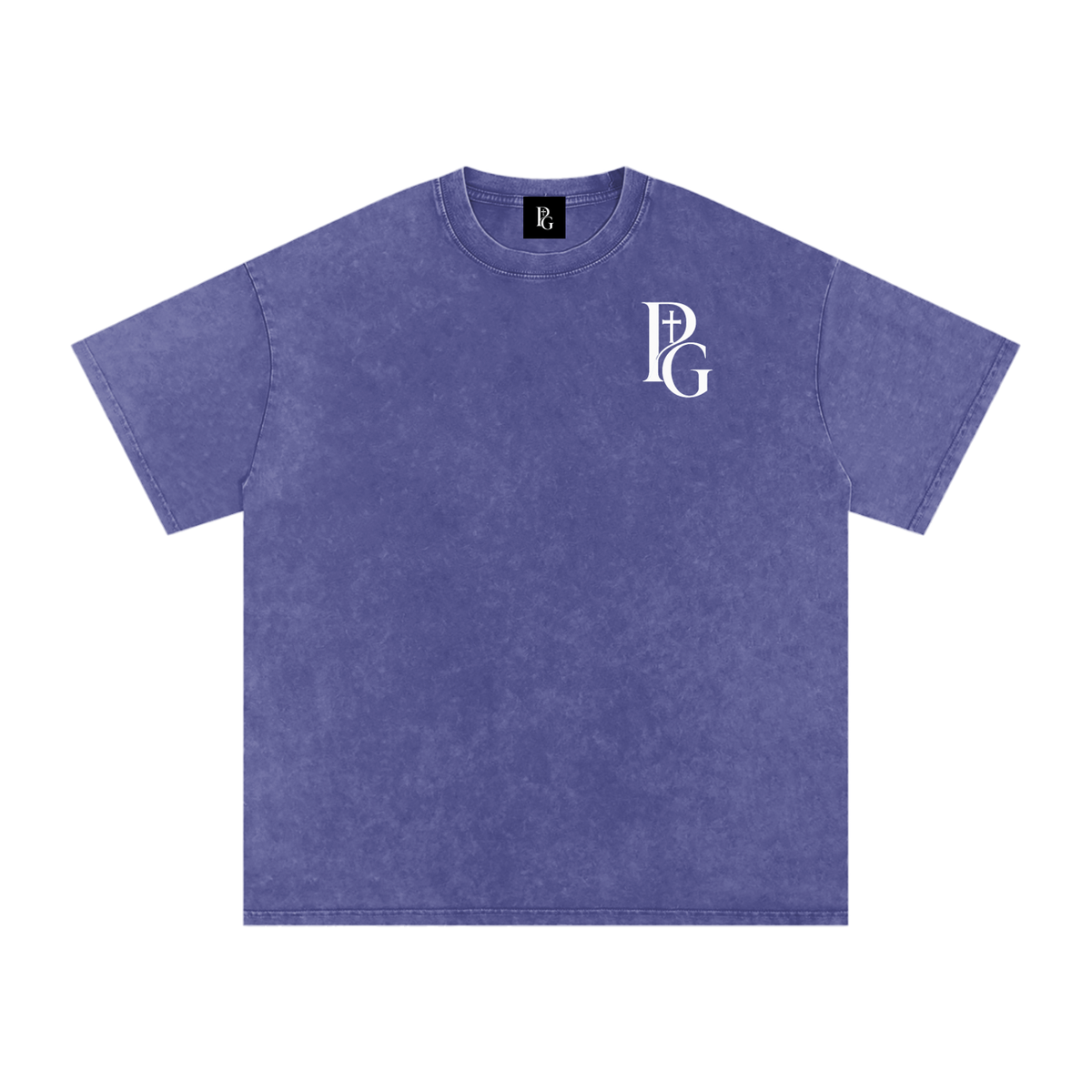 Snow Washed Oversized Cotton T-Shirt: PAPOPT