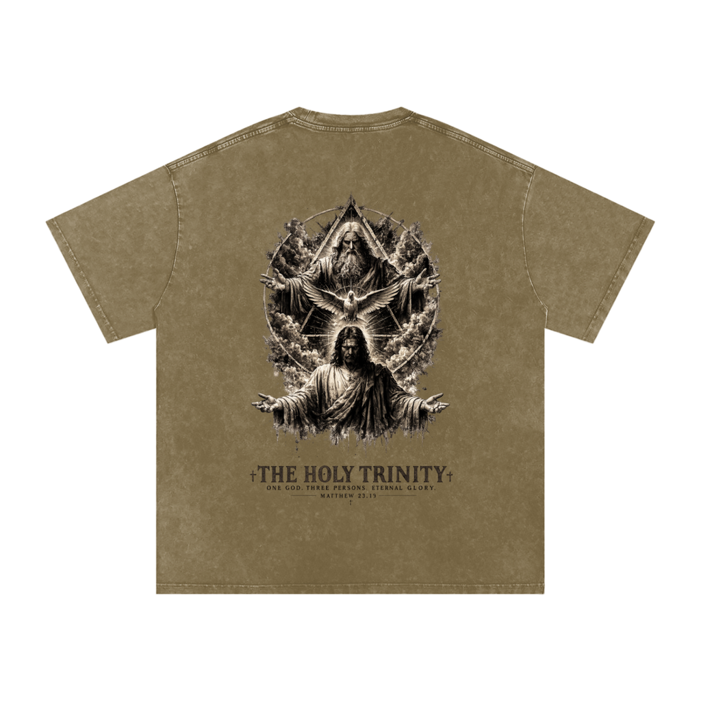 Snow Washed Oversized Cotton T-Shirt: The Holy Trinity