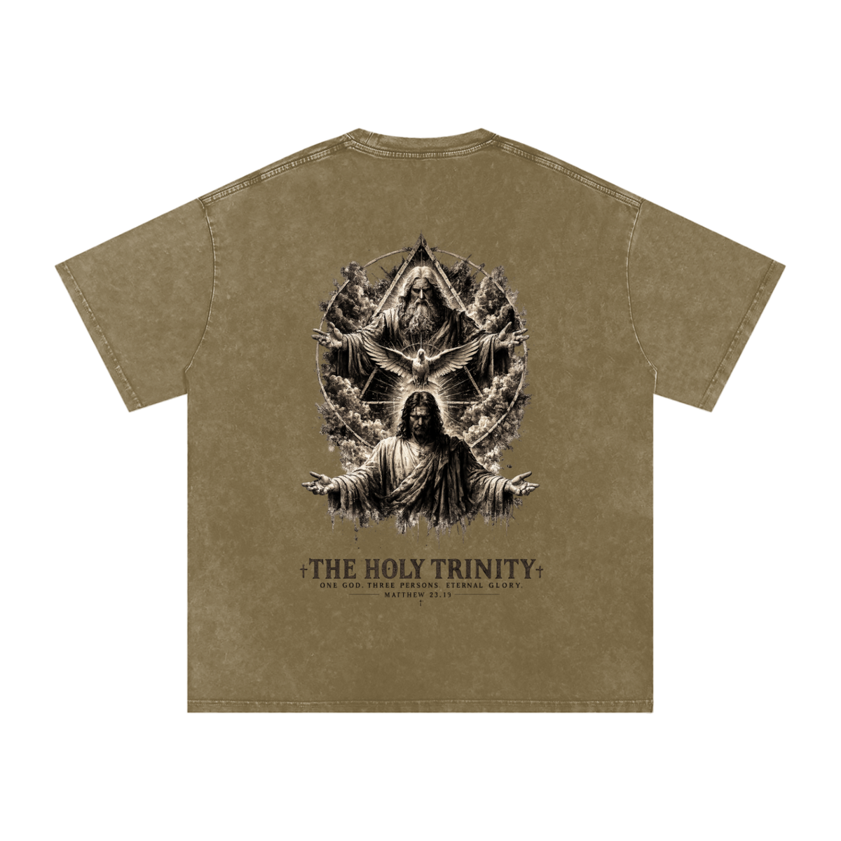 Snow Washed Oversized Cotton T-Shirt: The Holy Trinity