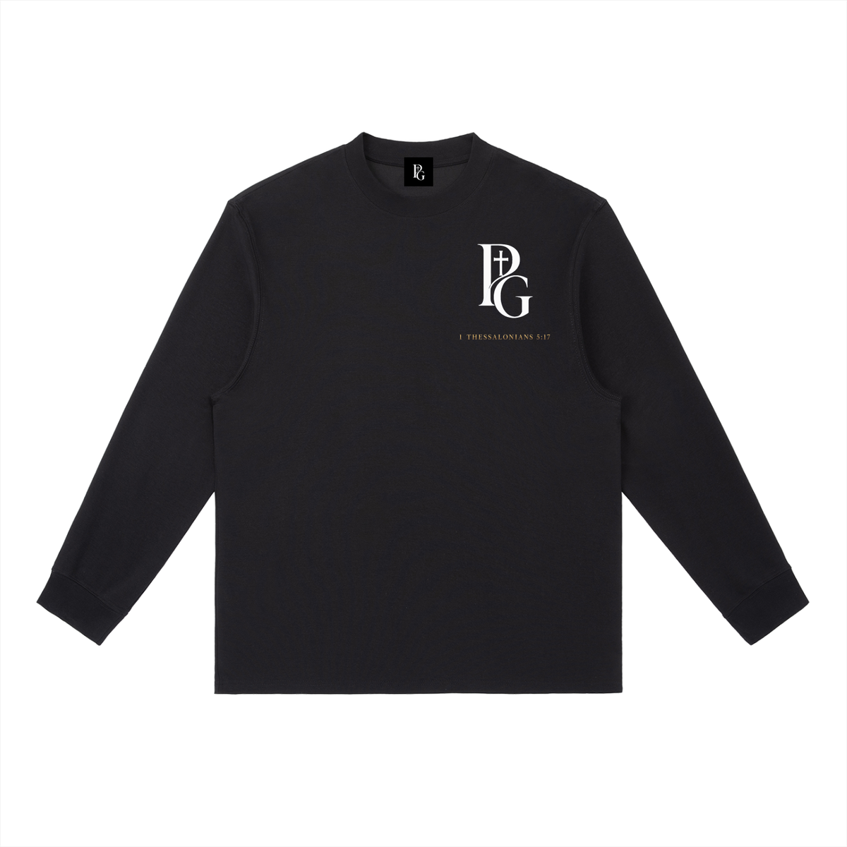 Essential Crewneck Long-Sleeve T-Shirt: 1 Thessalonians 5:17