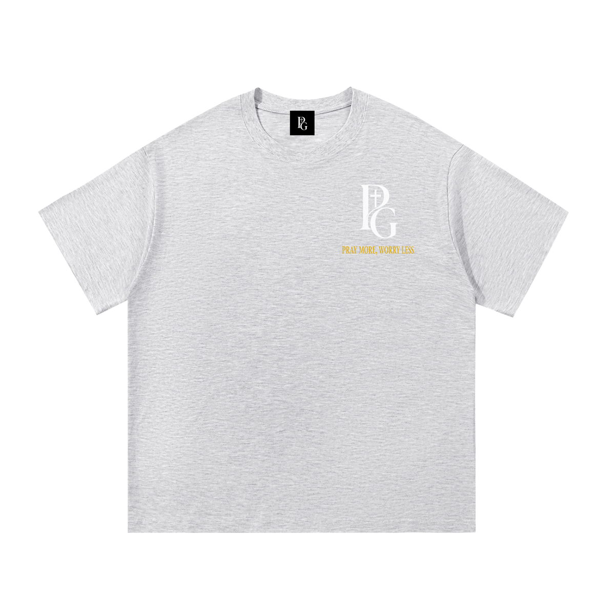 Essential Cotton T-Shirt: Pray More, Worry Less