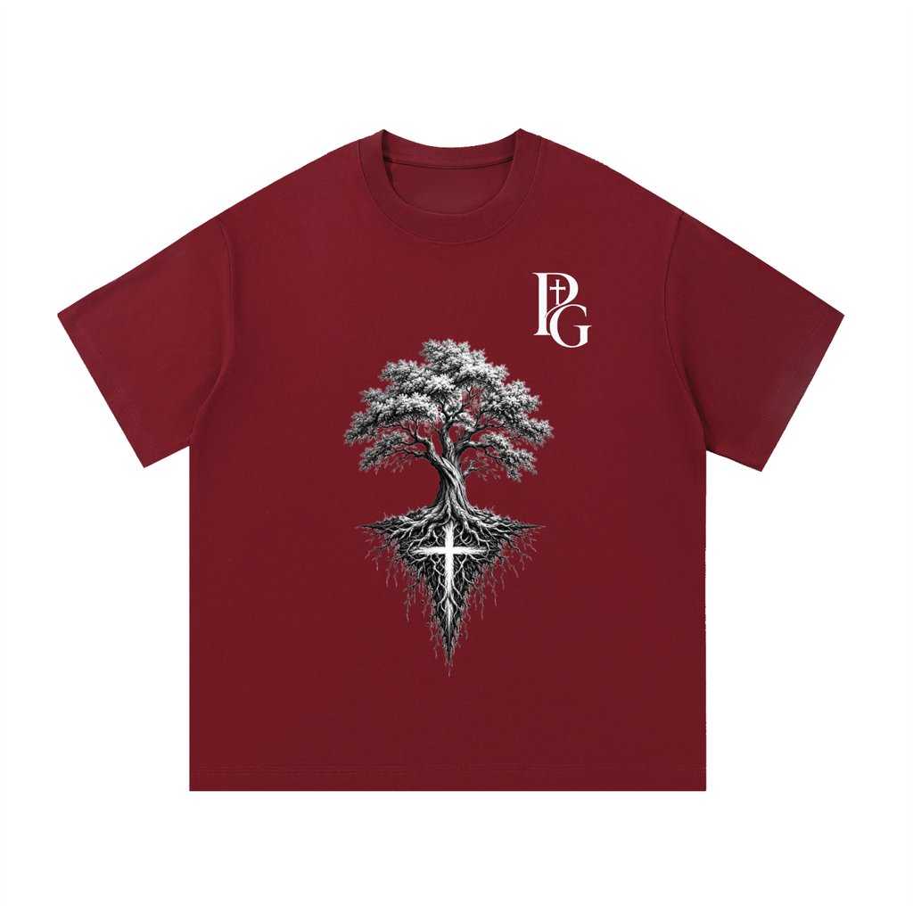 Essential Cotton T-Shirt: Deep Rooted Faith