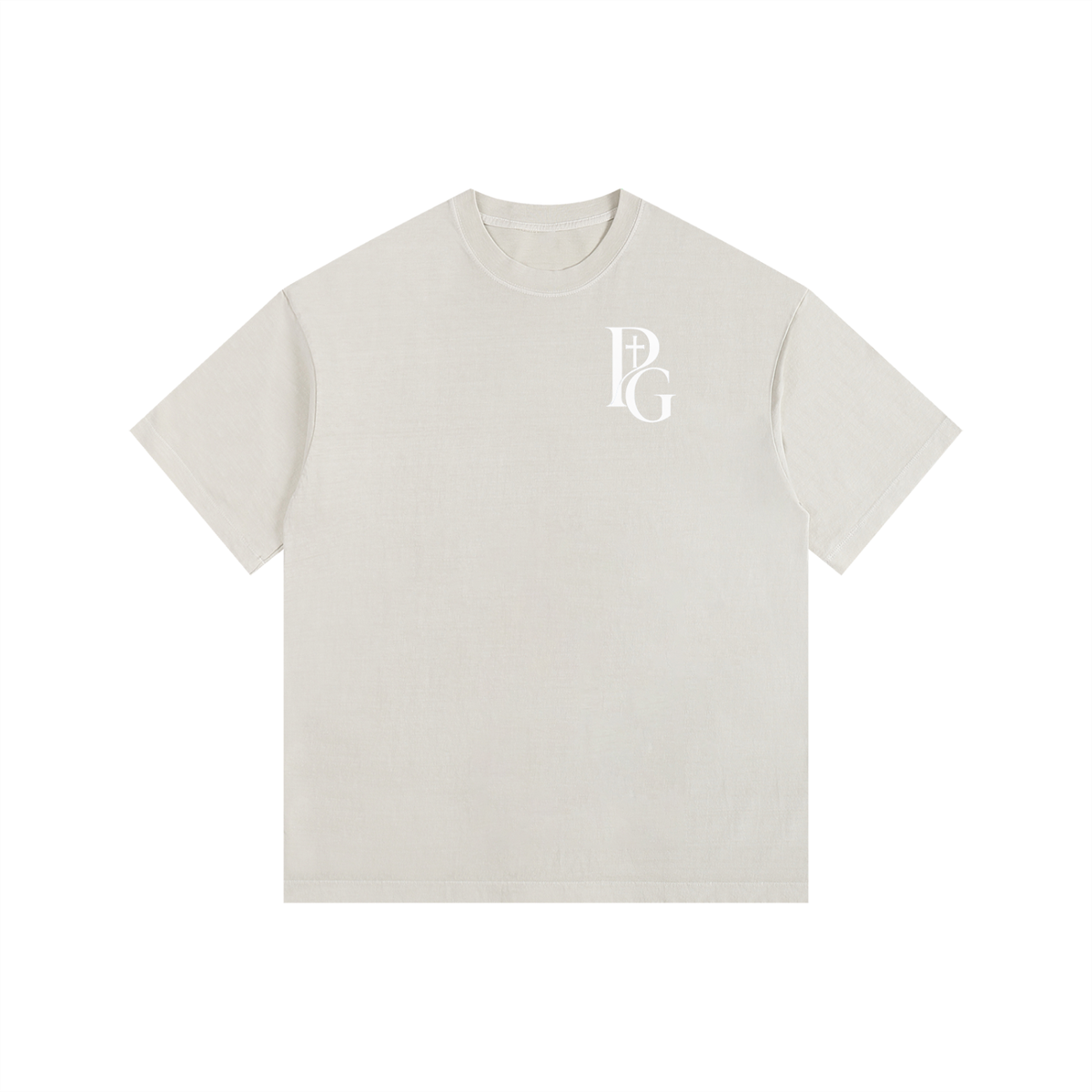 Vintage Washed Oversized Cotton T-Shirt: Archangel Michael