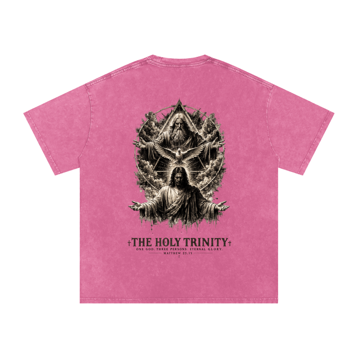 Snow Washed Oversized Cotton T-Shirt: The Holy Trinity