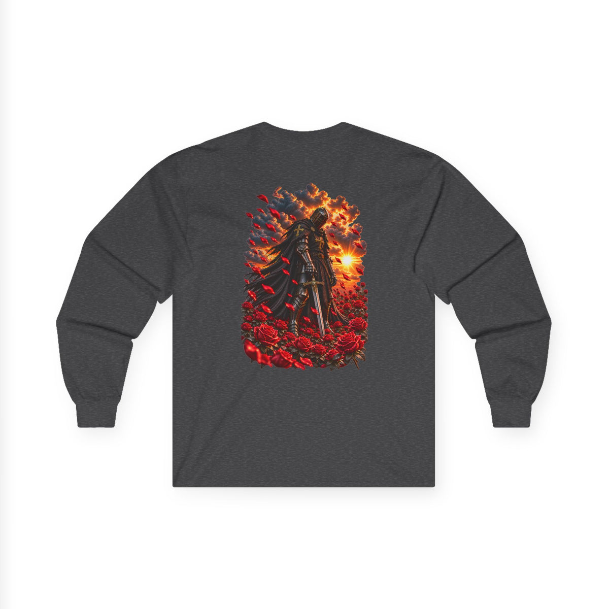 Unisex Ultra Cotton Long Sleeve Tee: Rose Field