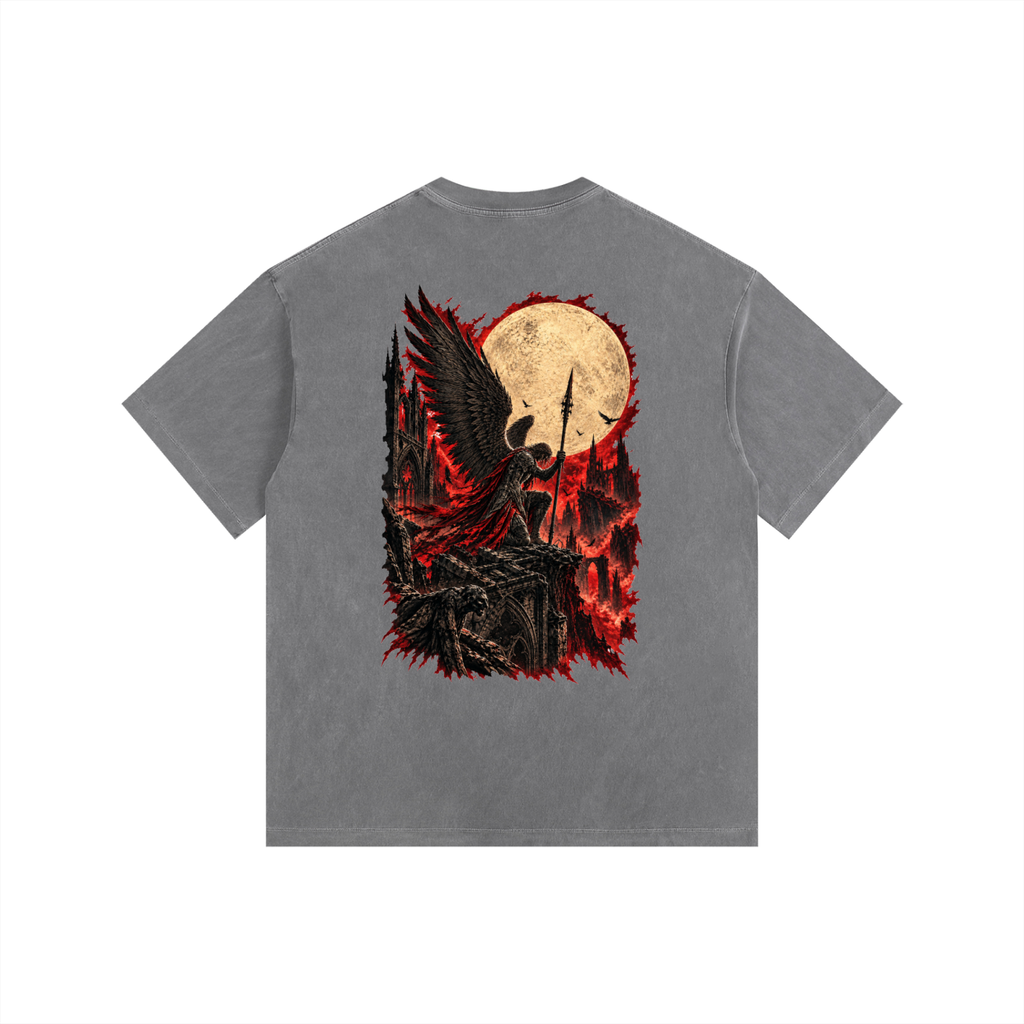 Vintage Washed Oversized Cotton T-Shirt: Servant