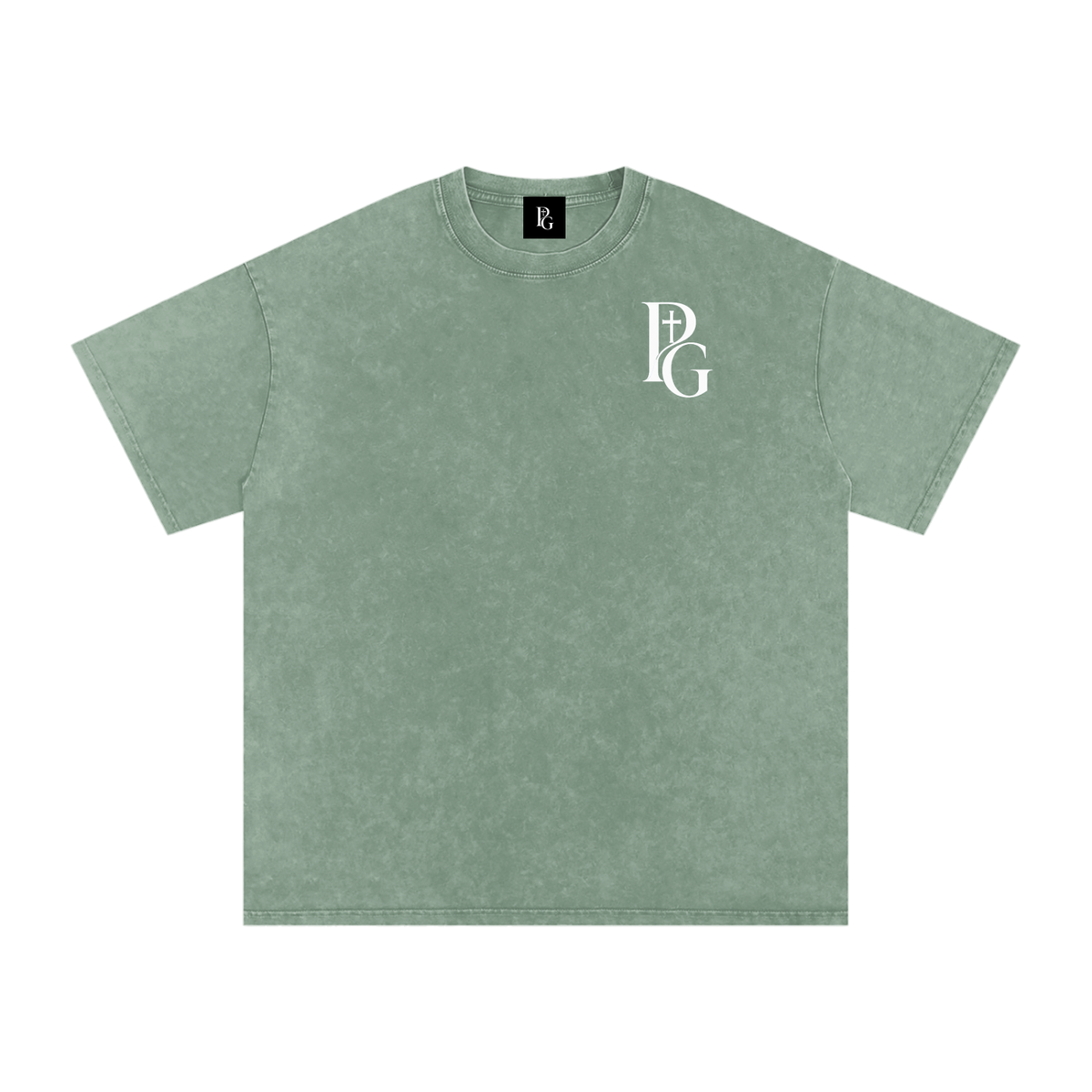 Snow Washed Oversized Cotton T-Shirt: Prayer Is My Strength