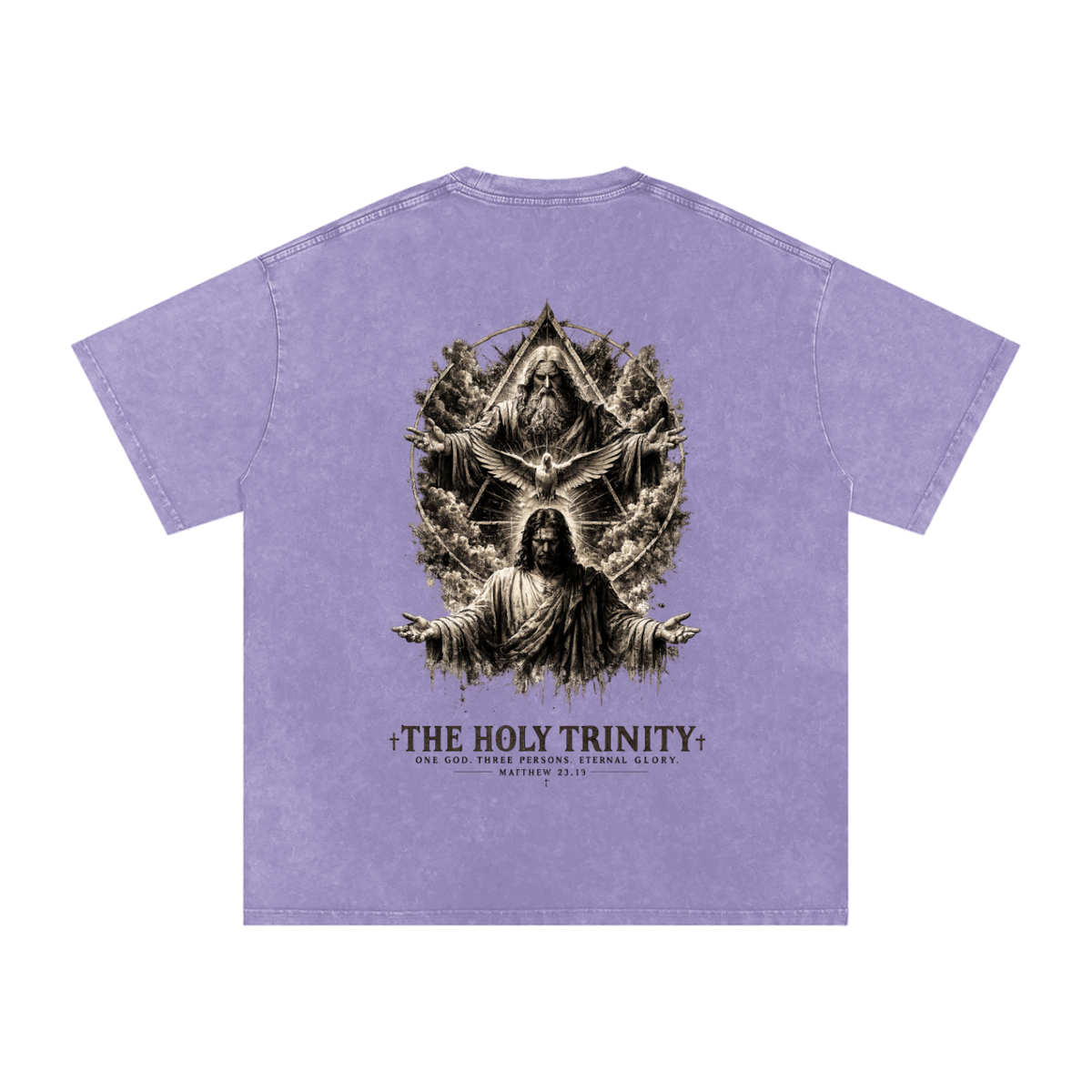 Snow Washed Oversized Cotton T-Shirt: The Holy Trinity