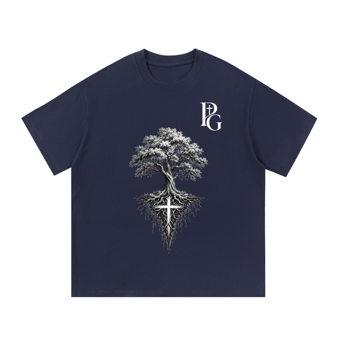 Essential Cotton T-Shirt: Deep Rooted Faith