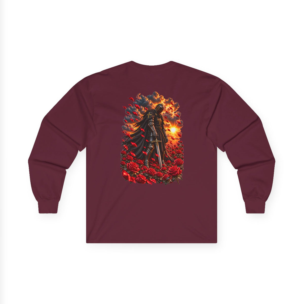 Unisex Ultra Cotton Long Sleeve Tee: Rose Field