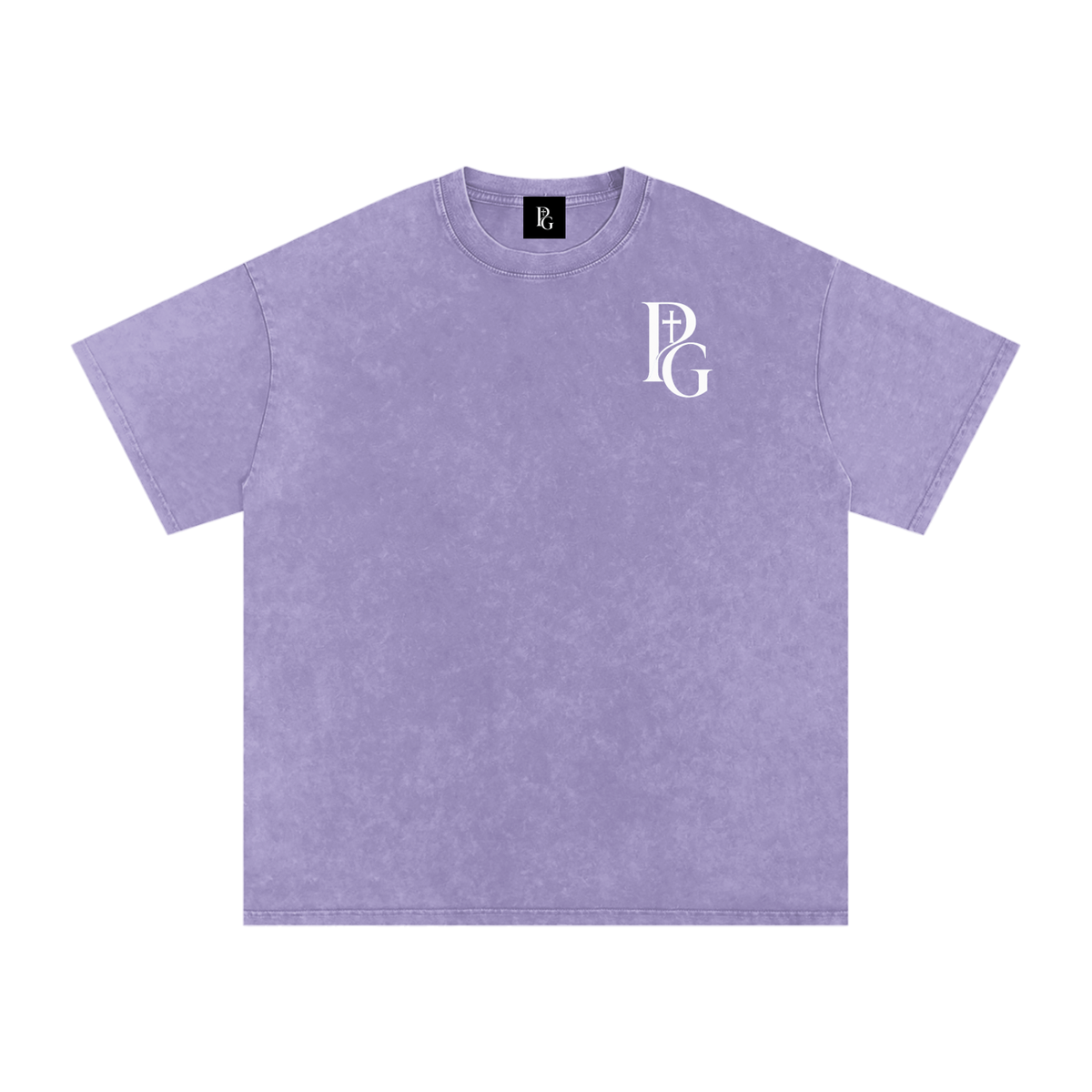 Snow Washed Oversized Cotton T-Shirt: PAPOPT