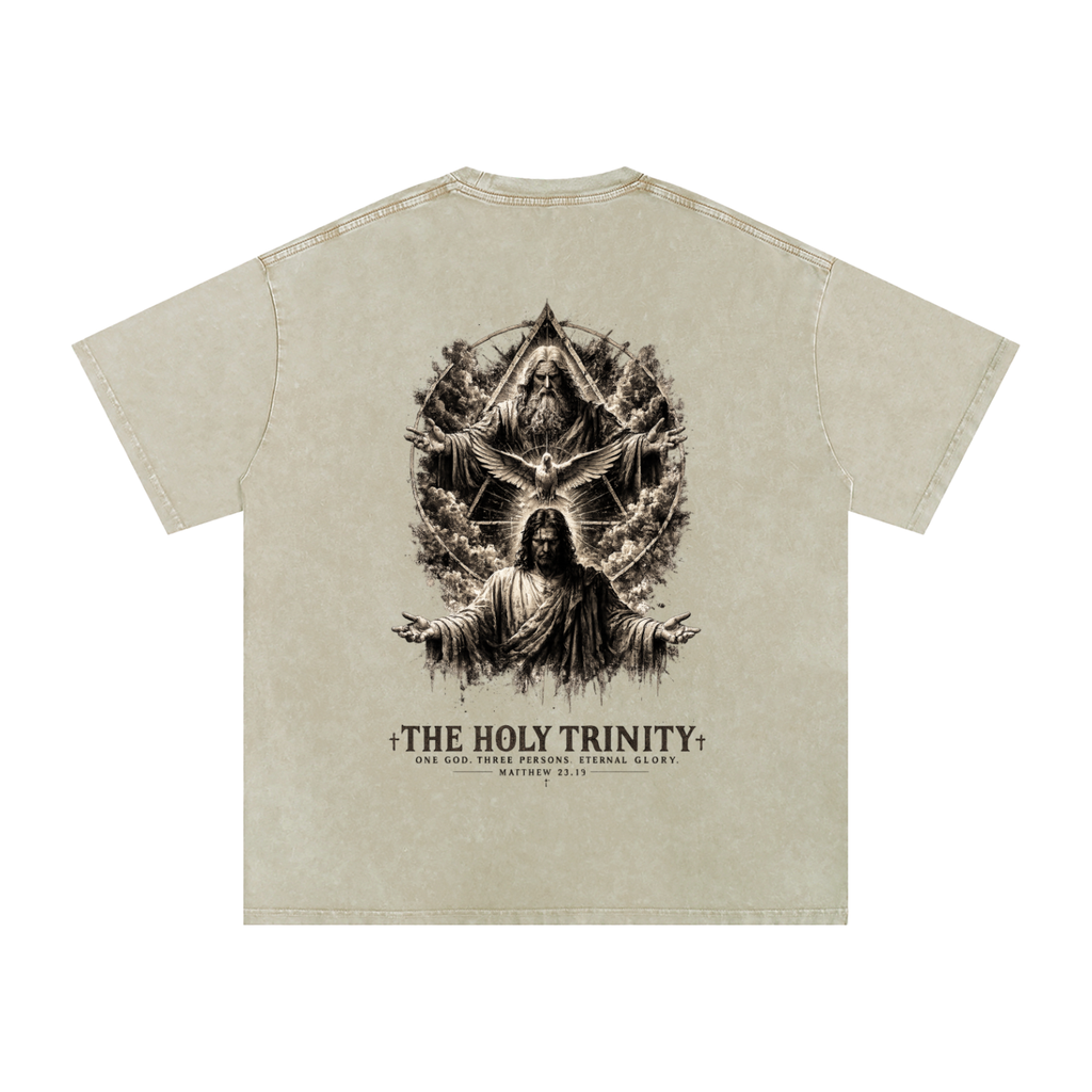 Snow Washed Oversized Cotton T-Shirt: The Holy Trinity