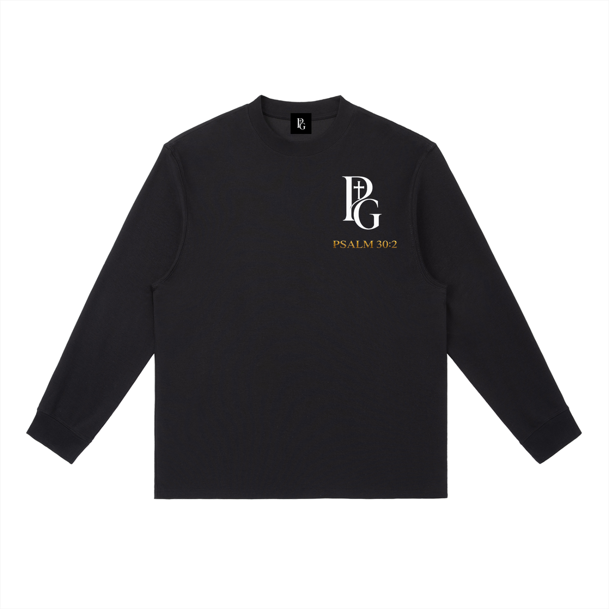 Essential Crewneck Long-Sleeve T-Shirt: Psalm 30:2