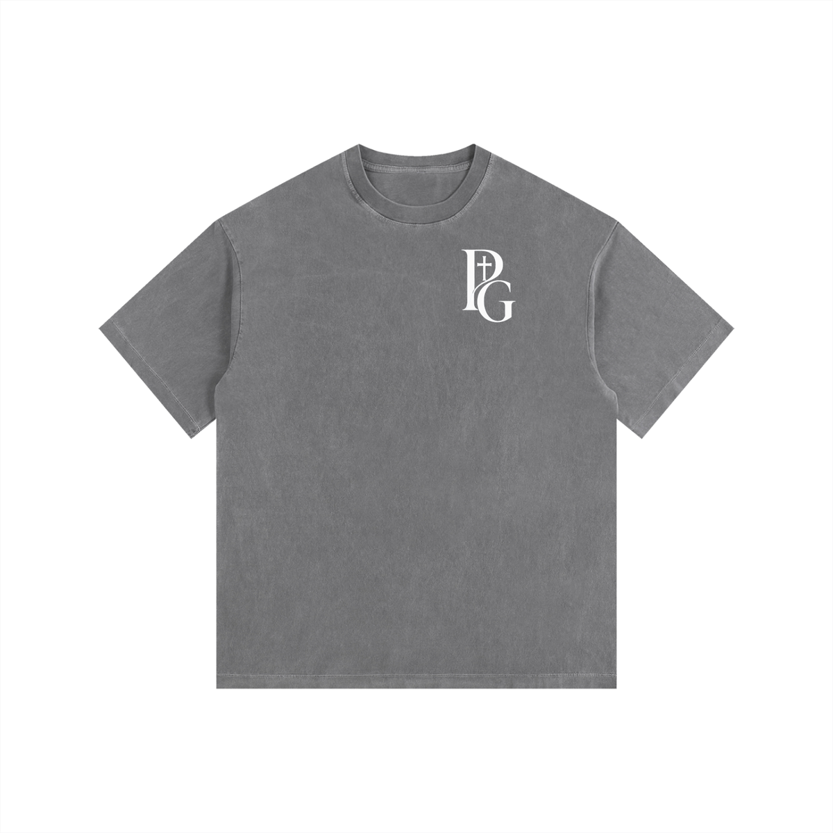 Vintage Washed Oversized Cotton T-Shirt: Archangel Michael